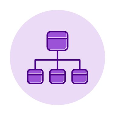 Modern Akış Çizelgesi simgesinin vektör çizimi                            