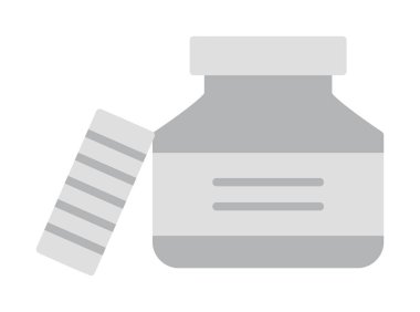 Mürekkep kavanozu simgesinin vektör çizimi 
