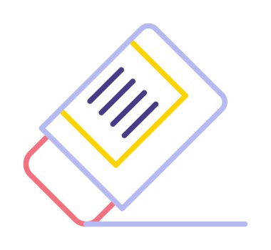 silgi simgesi, vektör illüstrasyonu basit tasarım