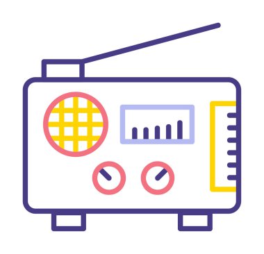 radyo ikonu. özet çizim vektör tasarımı