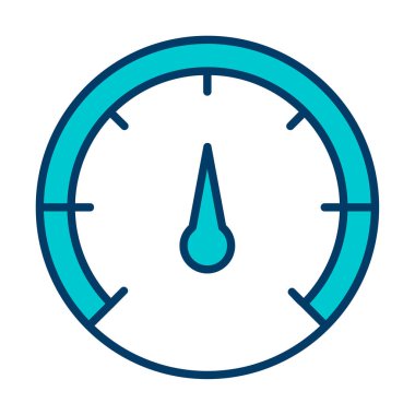 Hız göstergesi. Web simgesi basit tasarım 