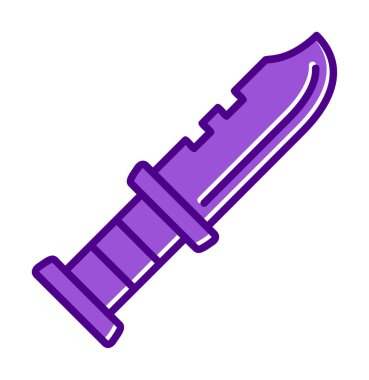 askeri bıçak ikonu vektör illüstrasyon sembolü tasarımı