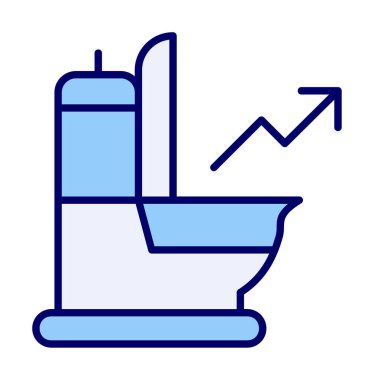 Ok simgesi vektör illüstrasyonlu idrar 