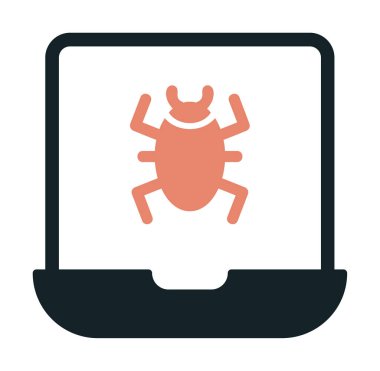 dizüstü bilgisayar simgesi, vektör illüstrasyonu basit tasarım