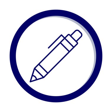 Kalem simgesi, vektör illüstrasyonu. düz tasarım biçimi 