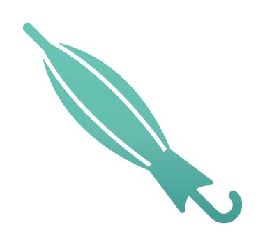 Kapatılan Şemsiye web simgesi, vektör illüstrasyonu