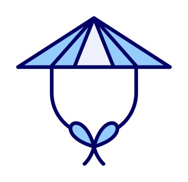 Çin şapkası. Web simgesi basit illüstrasyon 