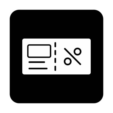 Faturacı Kara Cuma ikon vektör illüstrasyonu  