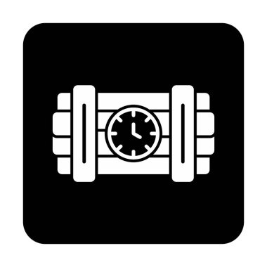 Zaman bombası ikonu vektör illüstrasyonu.