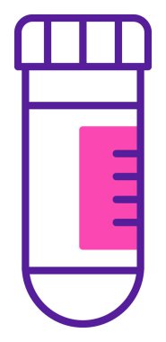 test tüpü modern simge vektör çizimi