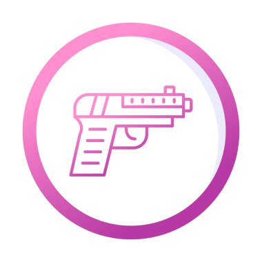 Silah simgesinin vektör illüstrasyonu