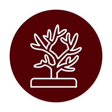 Mercan simgesi vektör illüstrasyonu