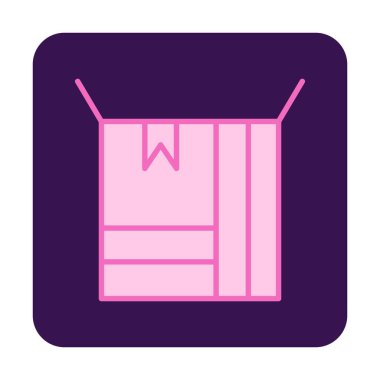 kutusu simgesini açın. vektör çizim                                      