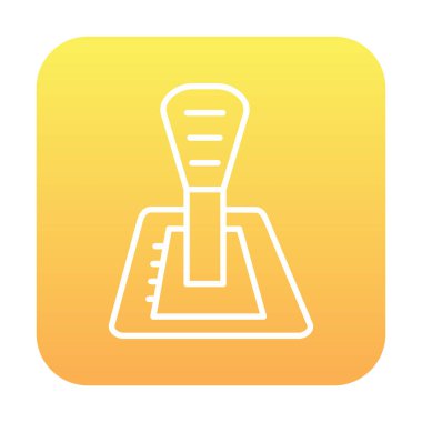 Araba vites kutusu web simgesi, vektör illüstrasyonu