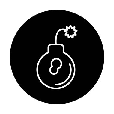 Bomba simgesi vektör illüstrasyonu