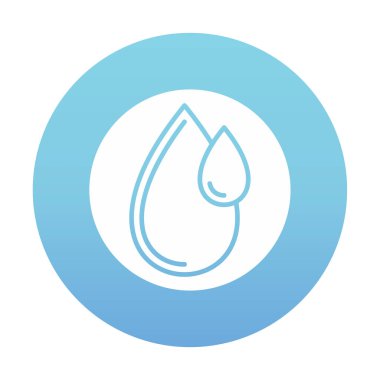 su damlası ağ simgesi, vektör illüstrasyonu 