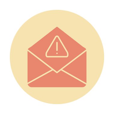 Basit çöp posta harfi simgesi, vektör illüstrasyonu