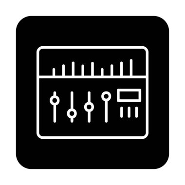 Modern Ses Karıştırıcı simgesinin vektör çizimi              