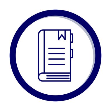 kitap simgesi, vektör illüstrasyonu basit tasarım