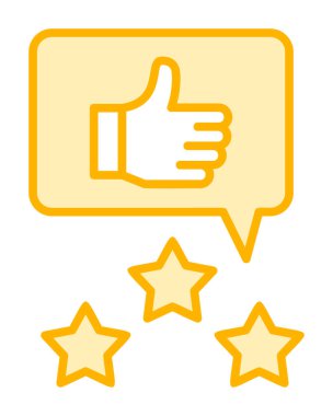 Simge vektör illüstrasyon tasarımını gözden geçir