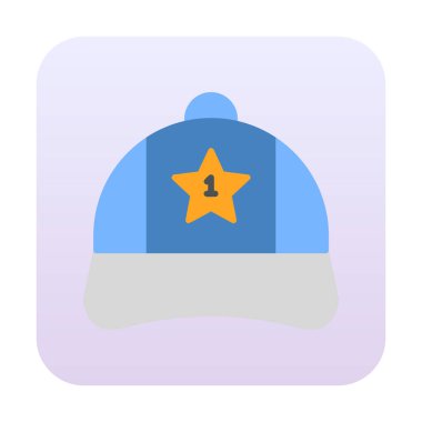 Bir numaralı simge ile kapağın vektör illüstrasyonu 