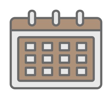 Takvim web simge vektör çizim