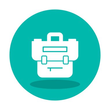 Portföy düz vektör simgesi