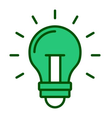 Ampul simgesi. vektör illüstrasyonu 