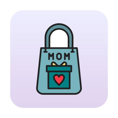 Kalpli hediye paketinin vektör illüstrasyonu  