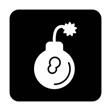 Bomba simgesinin vektör illüstrasyonu