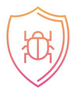 Antivirüs kalkan koruma vektörü çizimi 