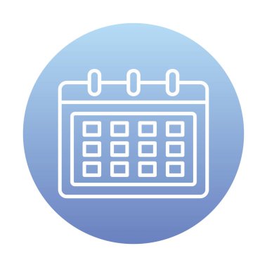 Takvim web simge vektör çizim