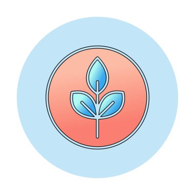 Yaprak logosu tasarımının vektör çizimi. Ekoloji kavramı 