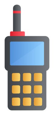 walkie talkie modern ikon vektör çizimi                                
