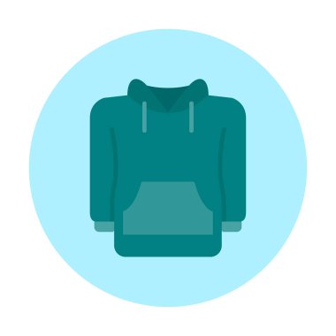 Basit kapüşonlu simge, vektör çizimi