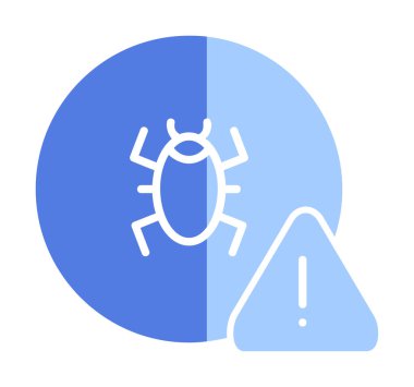 düz CD virüs ikon vektör çizimi