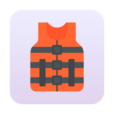 Modern Life Vest simge tasarımının vektör çizimi                     