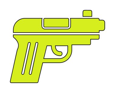 silah simgesi vektör illüstrasyonu