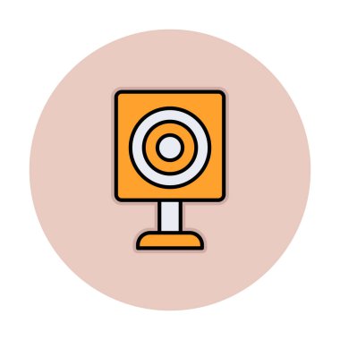 Askeri Hedef ikonu vektör çizimi