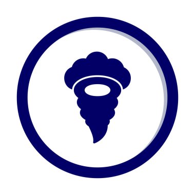 Tornado Simgesi, basit vektör illüstrasyonu