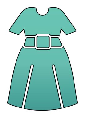 elbise web simgesi, vektör illüstrasyonu