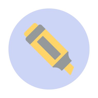 İşaretleyici. Web simgesi basit illüstrasyon                       