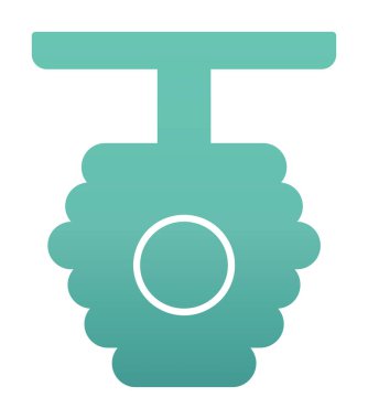 Arı kovanı simgesi vektör illüstrasyonu