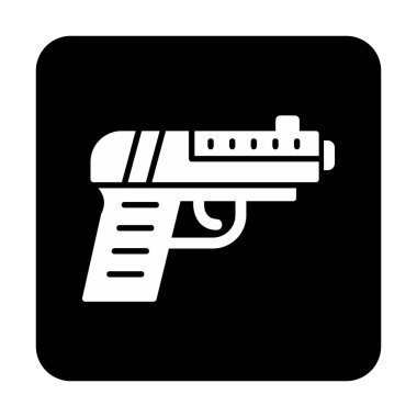 Silah. Web simgesi basit illüstrasyon