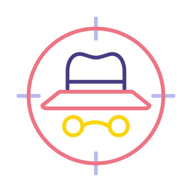 hedef simge, vektör illüstrasyonu basit tasarım