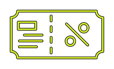 Hediye çeki web simgesi, vektör illüstrasyonu 