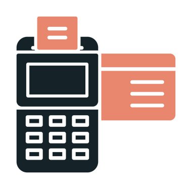 Kredi Kartı Makinesinin vektör çizimi