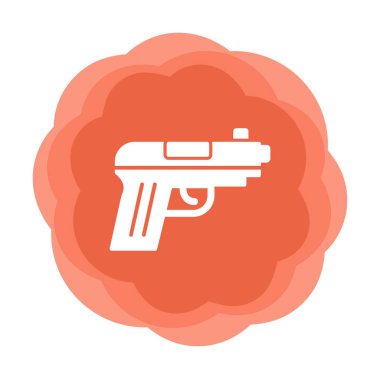 silah simgesi vektör illüstrasyonu