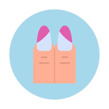 iki çivi web simgesi, vektör illüstrasyonu 