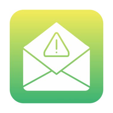 Basit çöp posta harfi simgesi, vektör illüstrasyonu